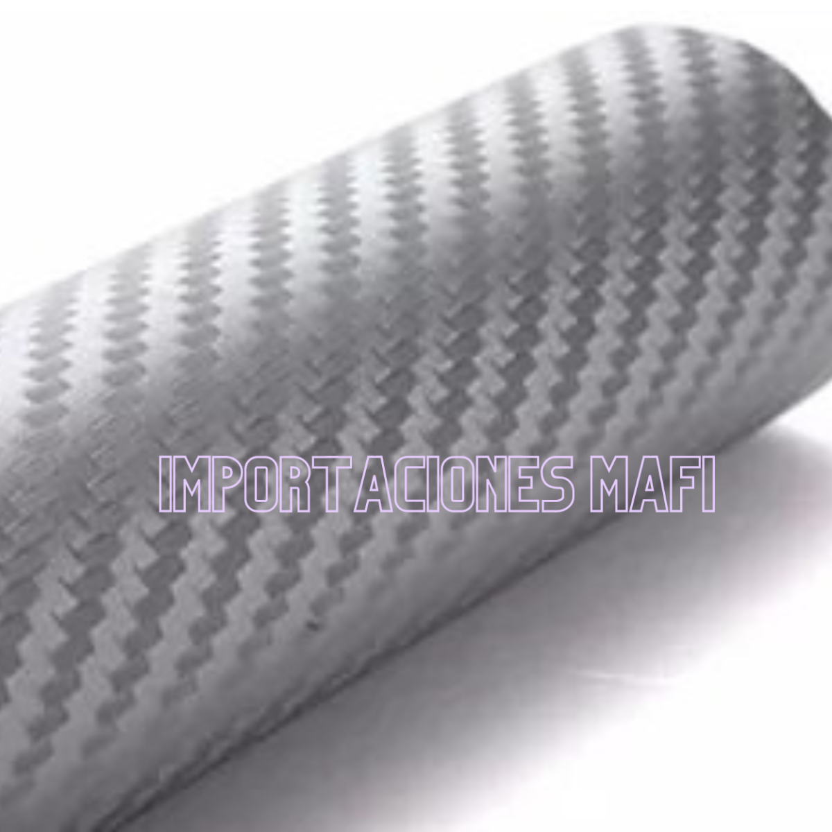 Fibra De Carbono 3D Grueso Brilloso con canales de aire o antiburbujas de aire 1.50CM X 30 Mts Color Plomo PLOMO