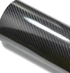 Fibra de Carbono 5D Negro Grueso Brilloso con canales de aire o antiburbujas de aire 1.52m x 15m MARCA ARANLU