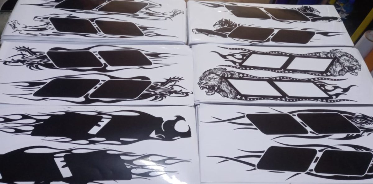 Stickers Medida 20Cmx50Cm Modelo variados  1 SOLO COLOR