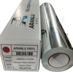 Vinil de Corte 61 Cm x 50 Mts Cromado METALIZADO NO MOLDEABLE MARCA ARANLU