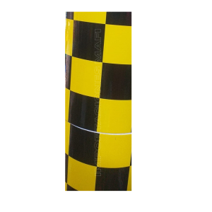 Cinta Decorativa De 20 Cm X 50 Mts  Amarillo/Negro