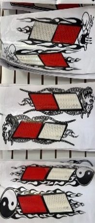 Stickers Medida con cinta 20x50Cm Modelo variados